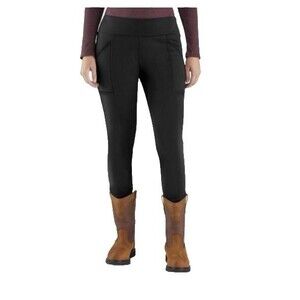 Carhartt Force Fitted Utility Leggings Women L 12-14 High Rise Pull On 105020